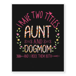 aunt and dog mom gifts  women sunflowers heart .pn temporary tattoos