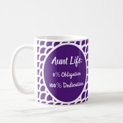 Aunt Aunt Life Purple Definition Coffee Mug