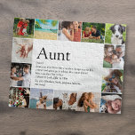 Aunt, Auntie Definition 14 Photo Collage Fun Jigsaw Puzzle<br><div class="desc">14 photo collage jigsaw for you to personalise for your special,  favourite Aunt or Auntie to create a unique gift. A perfect way to show her how amazing she is every day. Designed by Thisisnotme©</div>