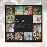 Aunt Auntie Definition Fun Photo Collage Faux Canvas Print<br><div class="desc">Personalize with 12 favorite photos and personalized message for your special,  favorite Aunt or Auntie to create a unique gift. It's a perfect way to show her how amazing she is every day. Designed by Thisisnotme©</div>