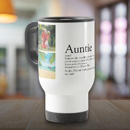 Aunt Auntie Definition Photo Collage Travel Mug
