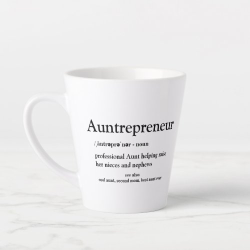 Aunt Auntie Fun Best Aunt Ever Definition Gift Latte Mug