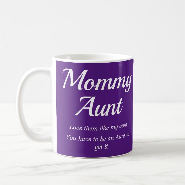 Aunt Auntie Quote Definition Gift Coffee Mug (Left)