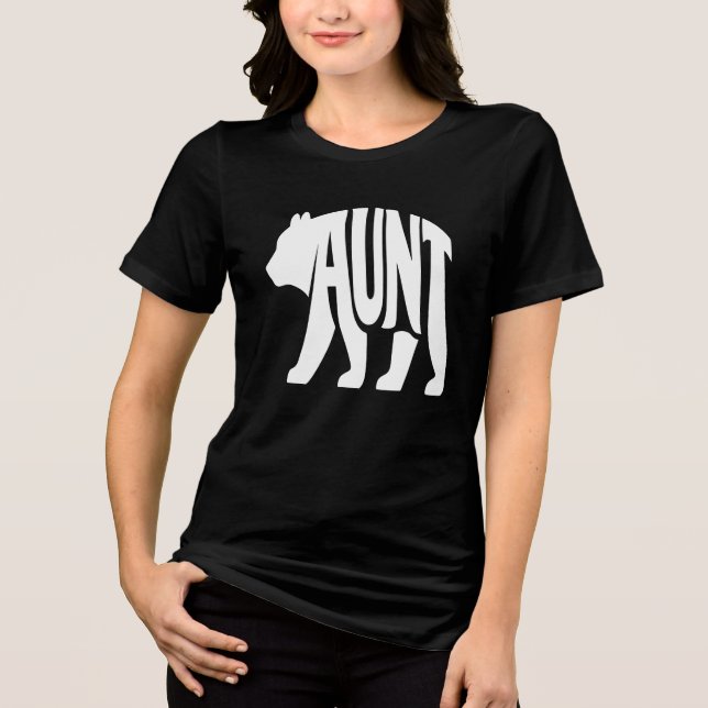 Aunt Bear  Tri-Blend Shirt (Front)