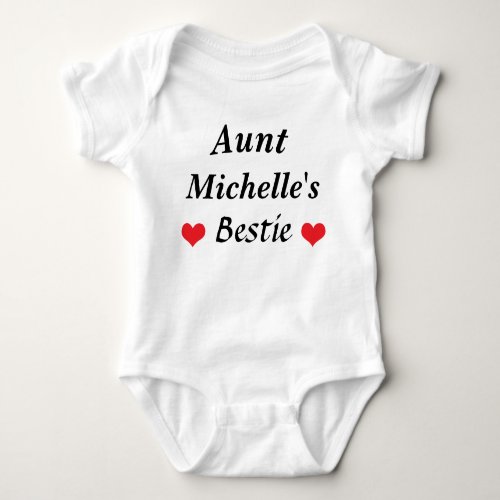 Aunt Bestie Baby Clothes Niece Nephew Baby Bodysuit