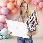 Aunt Big Happy Birthday Photo Card<br><div class="desc">This oversized photo collage card with a cake is personalized for you aunt. just add some photos to share and she will love it. The center photograph is the icing on the cake topped with typography "Happy" candles. There are enough photo spaces to give everyone in the family a place...</div>
