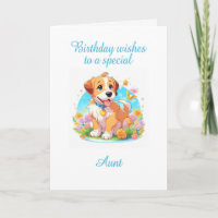 Aunt Birthday Puppy Dog 
