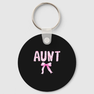 Aunt birthday squad matching coquette bow family keychain