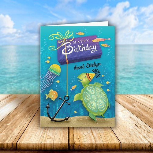 Aunt Birthday Turtle Present