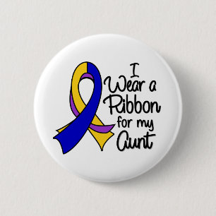 Aunt - Bladder Cancer Ribbon Button
