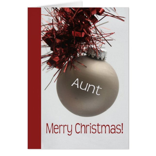 Aunt Christmas Card (Front)