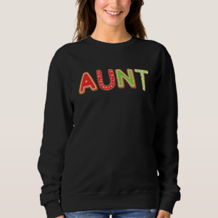 Aunt Christmas Pajama Cool Family Matching Santa H Sweatshirt