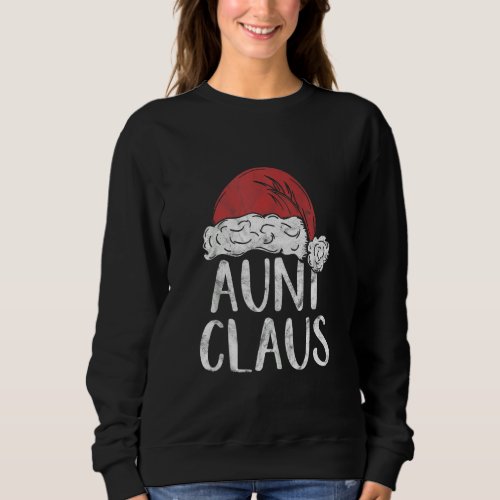 Aunt Claus Christmas Costume  Santa Matching Famil Sweatshirt
