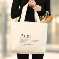 Aunt Definition Quote Modern Black and White