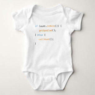 Aunt Developer Funny Newborn Baby Code Bodysuit