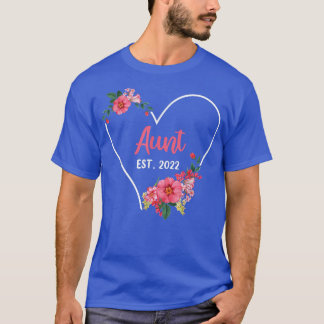 Aunt Est 2022 , Niece Nephew Pregnancy Announcemen T-Shirt