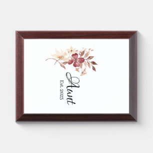 Aunt Est. Year – Established Aunt Milestone Award Plaque