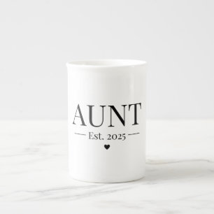 Aunt Established 2025 Bone China Mug