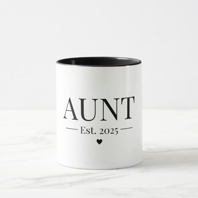 Aunt Established 2025 Mug (Center)