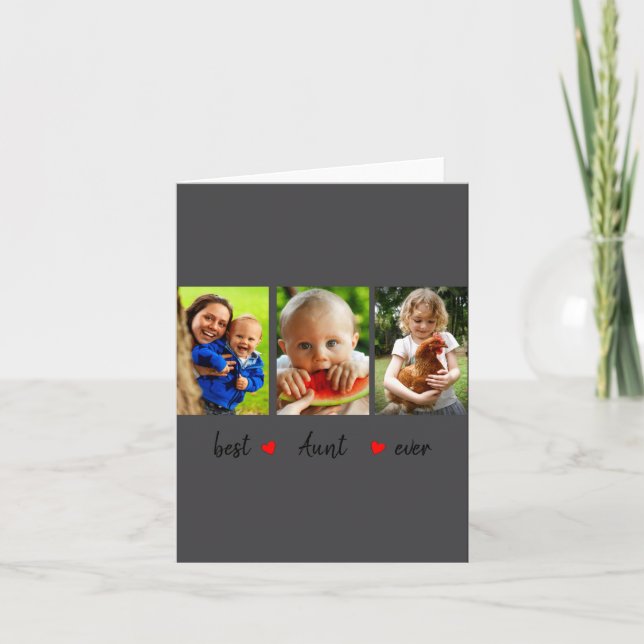 Aunt Ever 3 Photo  Card (Front)