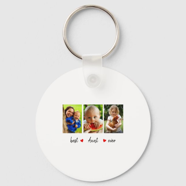 Aunt Ever 3 Photo  Keychain (Front)