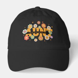 AUNT Flower Shirt, Cute Floral AUNT Tee Hat