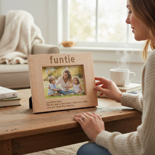 Aunt Funny Definition Laser Etched Picture Frame Engraved Frames
