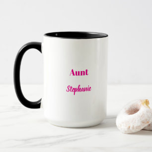 Aunt Gift Favor Weddings Christmas Holidays Modern Mug