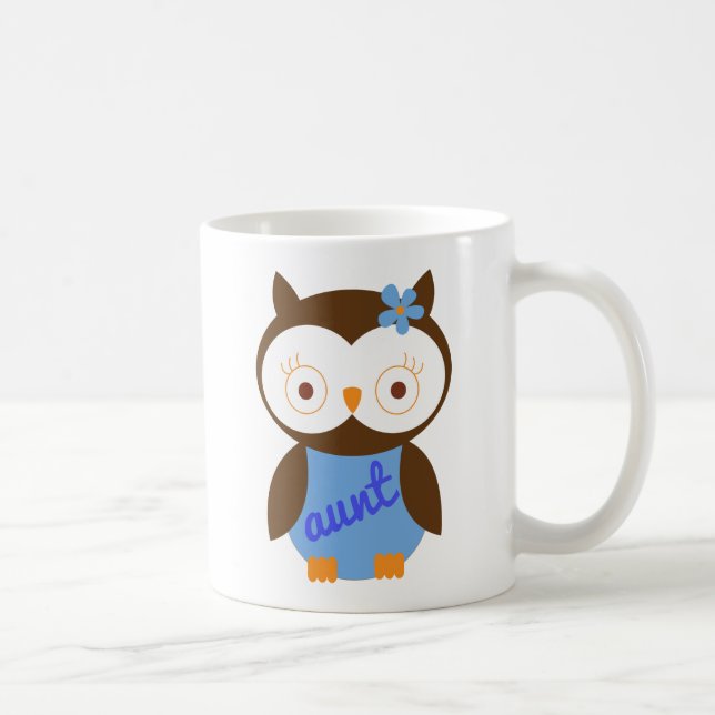 Aunt Gift With Owl Coffee Mug (Right)