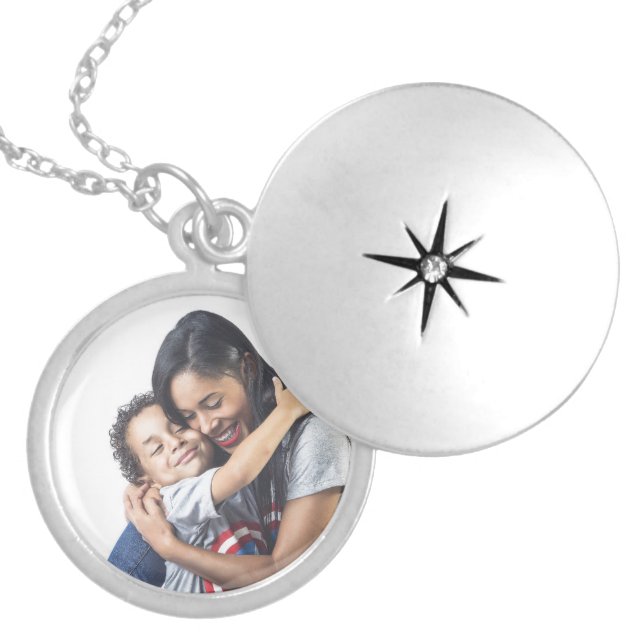 Aunt Godmother Family Photo Locket Necklace (Front)