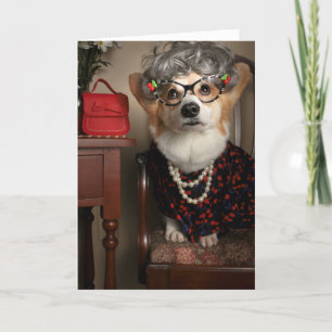 Aunt Gussy corgi Get Well card