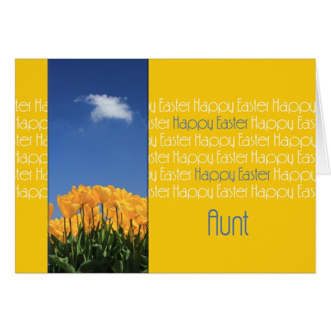 Aunt Happy Easter Cards (Front Horizontal)