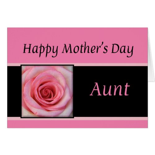 Aunt  Happy Mothers Day rose card