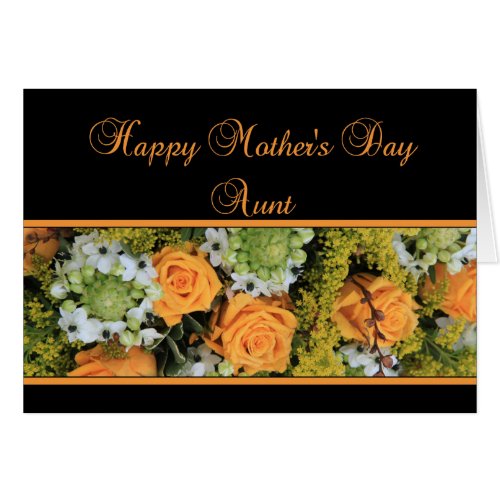 Aunt  Happy Mothers Day rose card