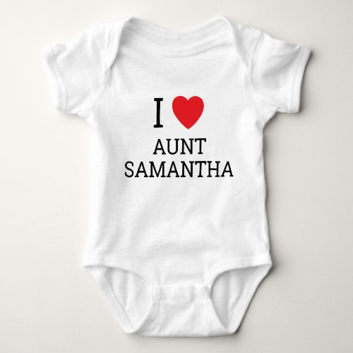 Aunt Heart Loves Me Newborn Baby Niece Nephew Baby Bodysuit