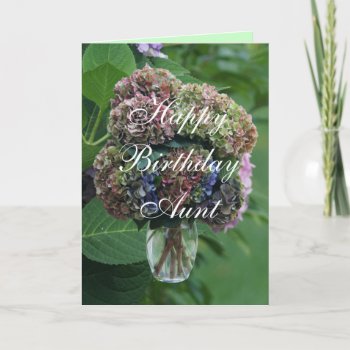 Aunt Hydrangea Bqt- Customize Any Occasion Card by MakaraPhotos at Zazzle