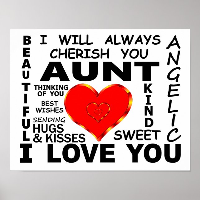 Aunt I Love You Poster (Front)