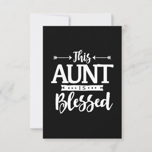 Aunt Is Blessed Christian Mothers Day Card