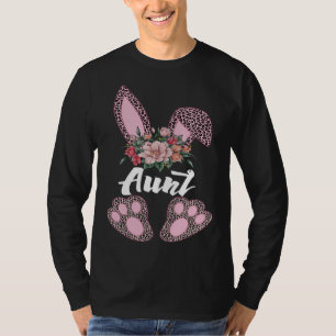 Aunt Leopard Bunny Matching Family Easter Day Part T-Shirt