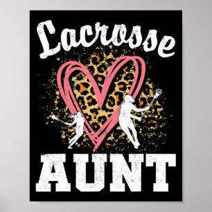 Aunt Leopard Heart Matching Family Poster