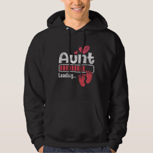 Aunt Loading Pregnancy Announcement New Baby Aunty Hoodie