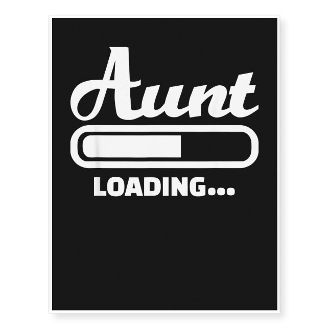 aunt loading temporary tattoos (Front)