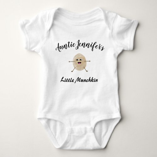 Aunt Newborn Little Munchkin Niece Nephew Cute Baby Bodysuit