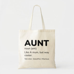 Aunt Noun Tote Bag