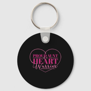 Aunt Of A Heart Warrior Keychain