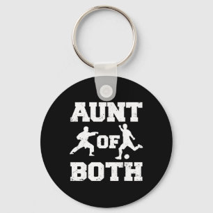 Aunt Of Both Karate And Soccer Martial Arts Sport Keychain