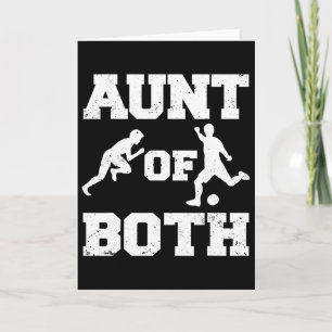 Aunt Of Both Track And Field And Soccer Runner Soc Card