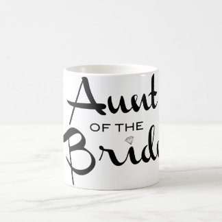Aunt of Bride Black on White Coffee Mug