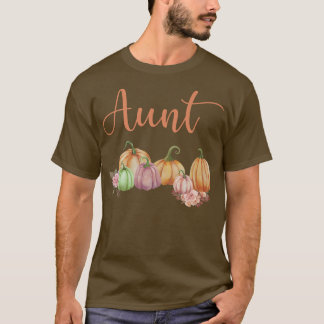 Aunt of Little Pumpkin First Birthday Autumn Pumpk T-Shirt