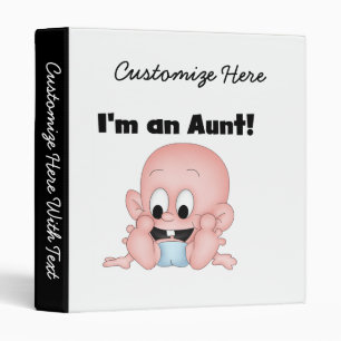 Aunt of New Nephew T-shirts and Gifts 3 Ring Binder
